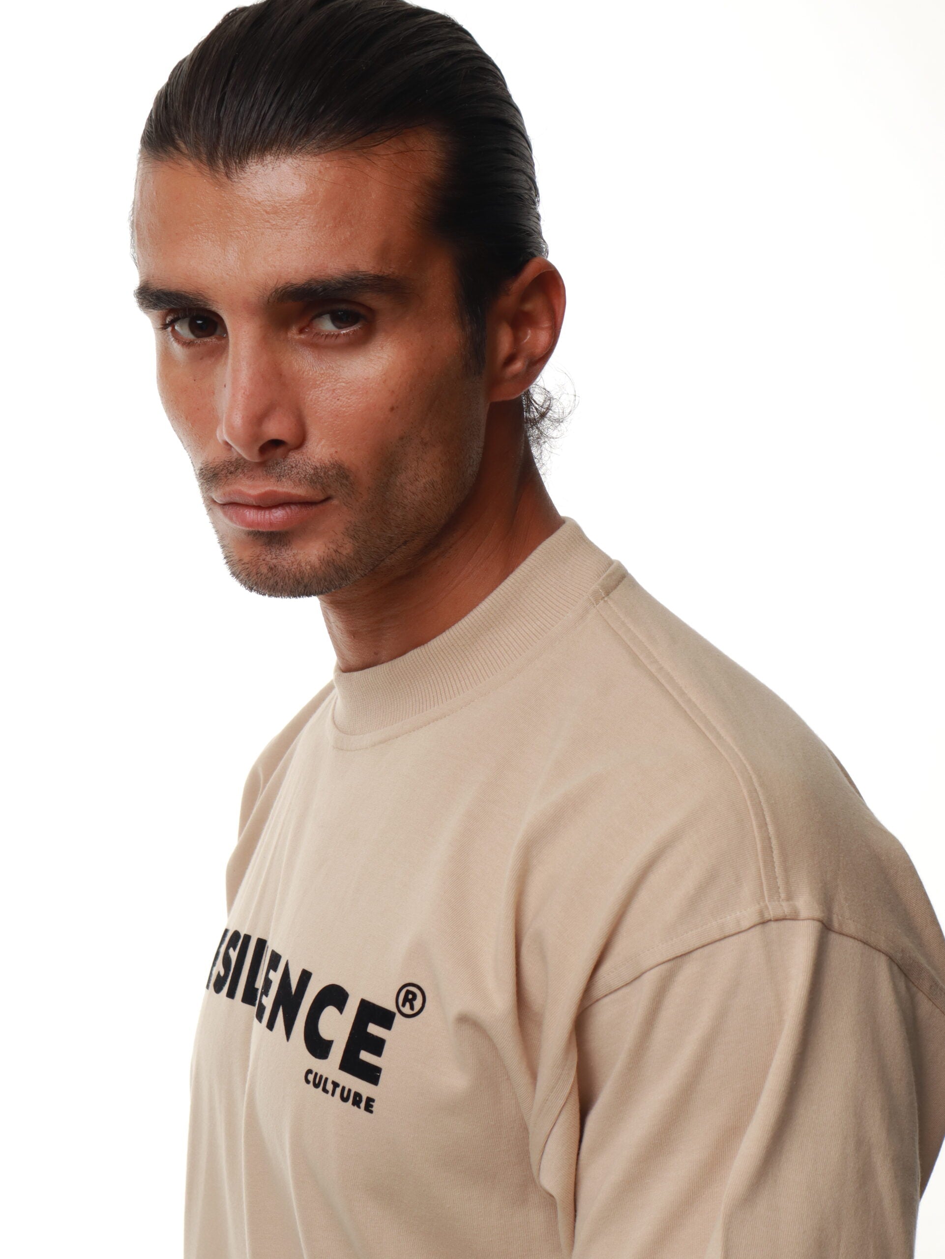 High Neck T-Shirt Oversized