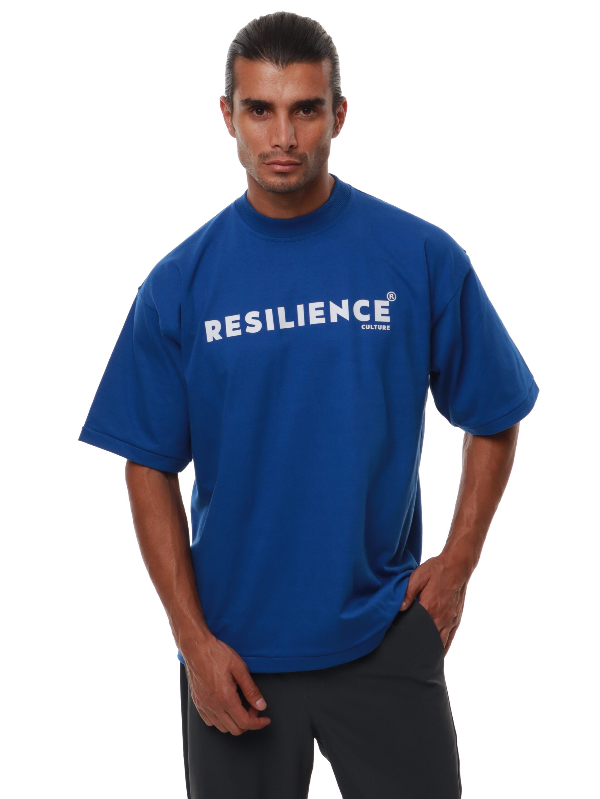 High Neck T-Shirt Oversized