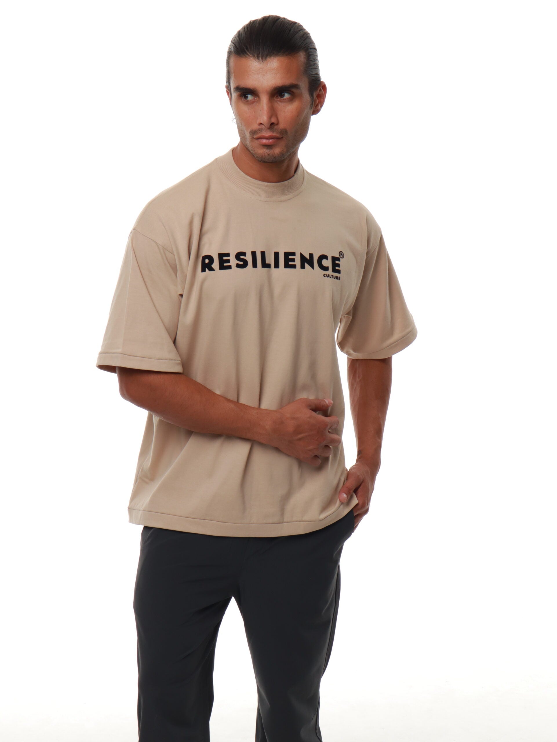 High Neck T-Shirt Oversized