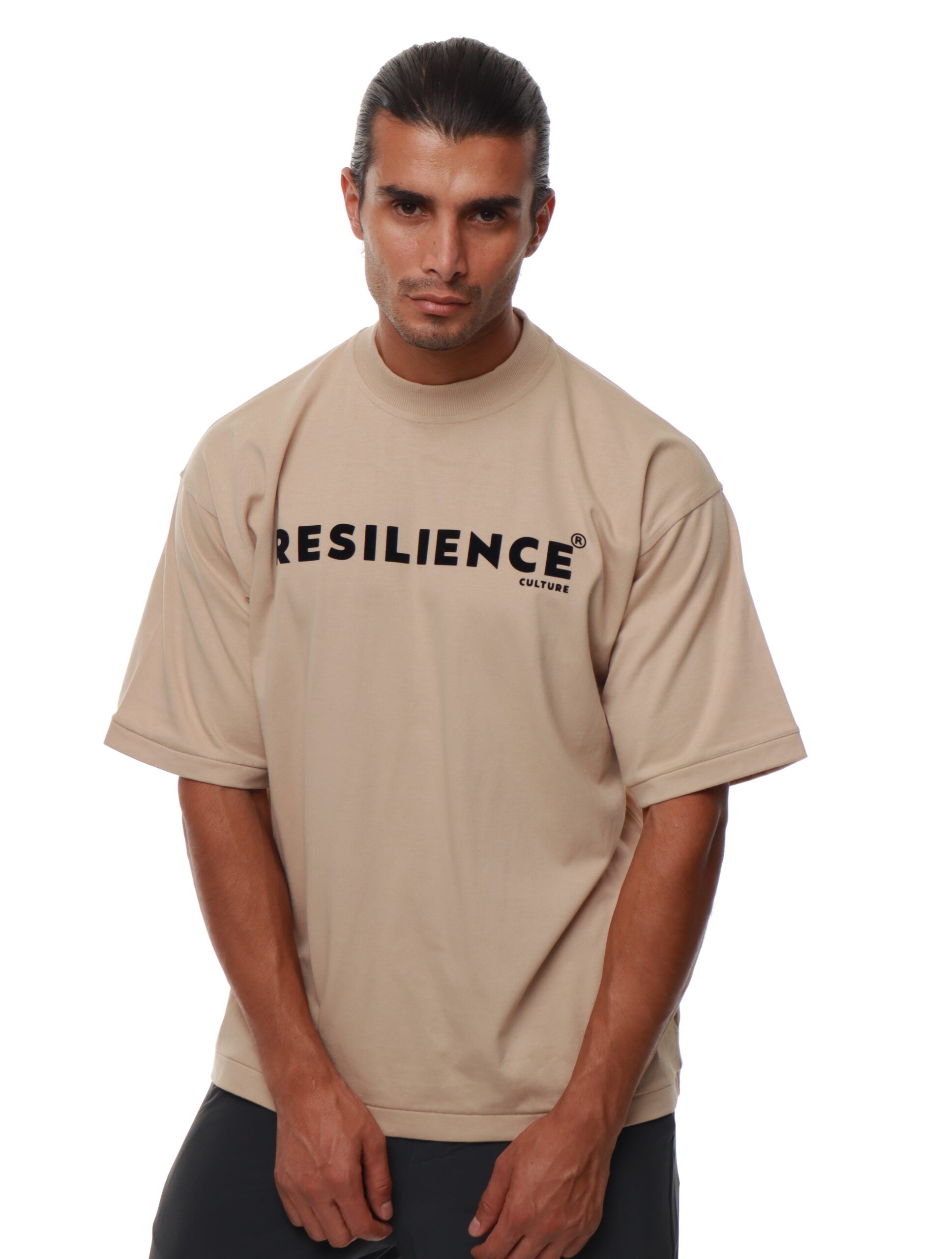 High Neck T-Shirt Oversized
