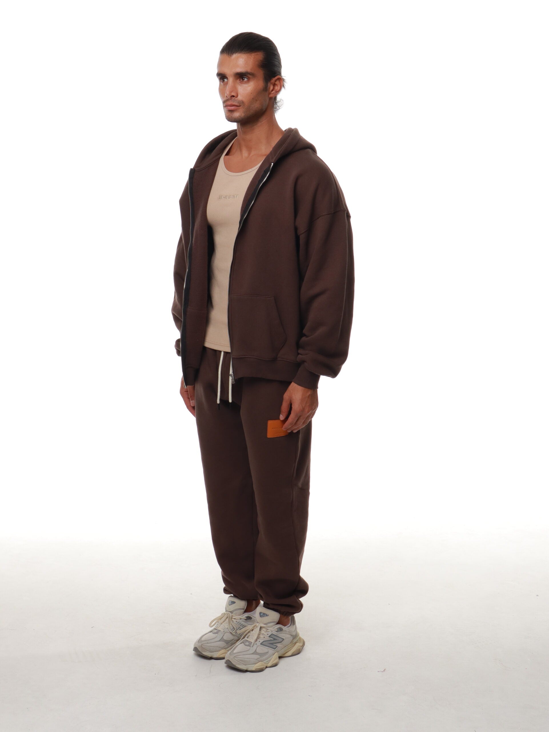 Oversized Zipped Hoodie Set