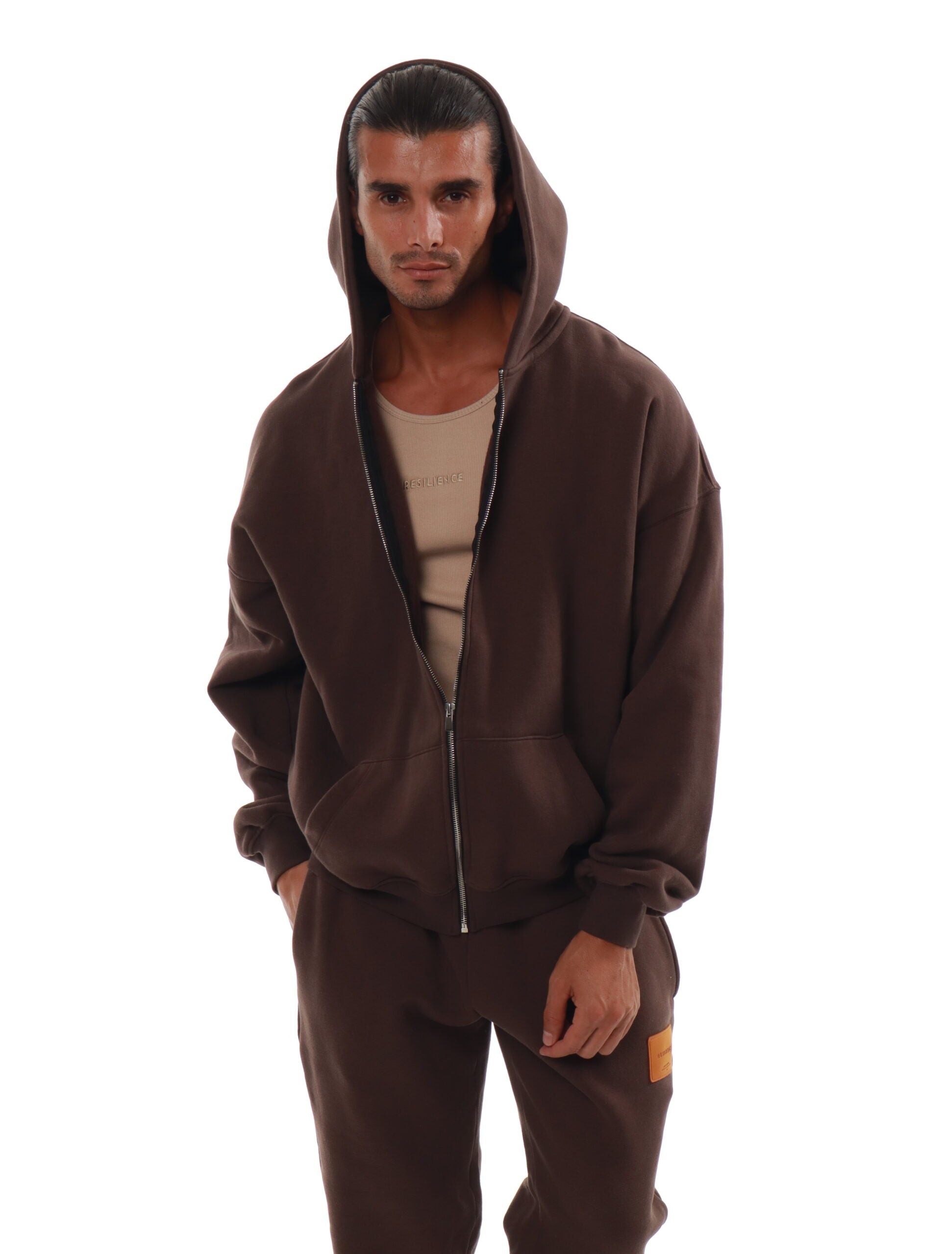 Oversized Zipped Hoodie Set