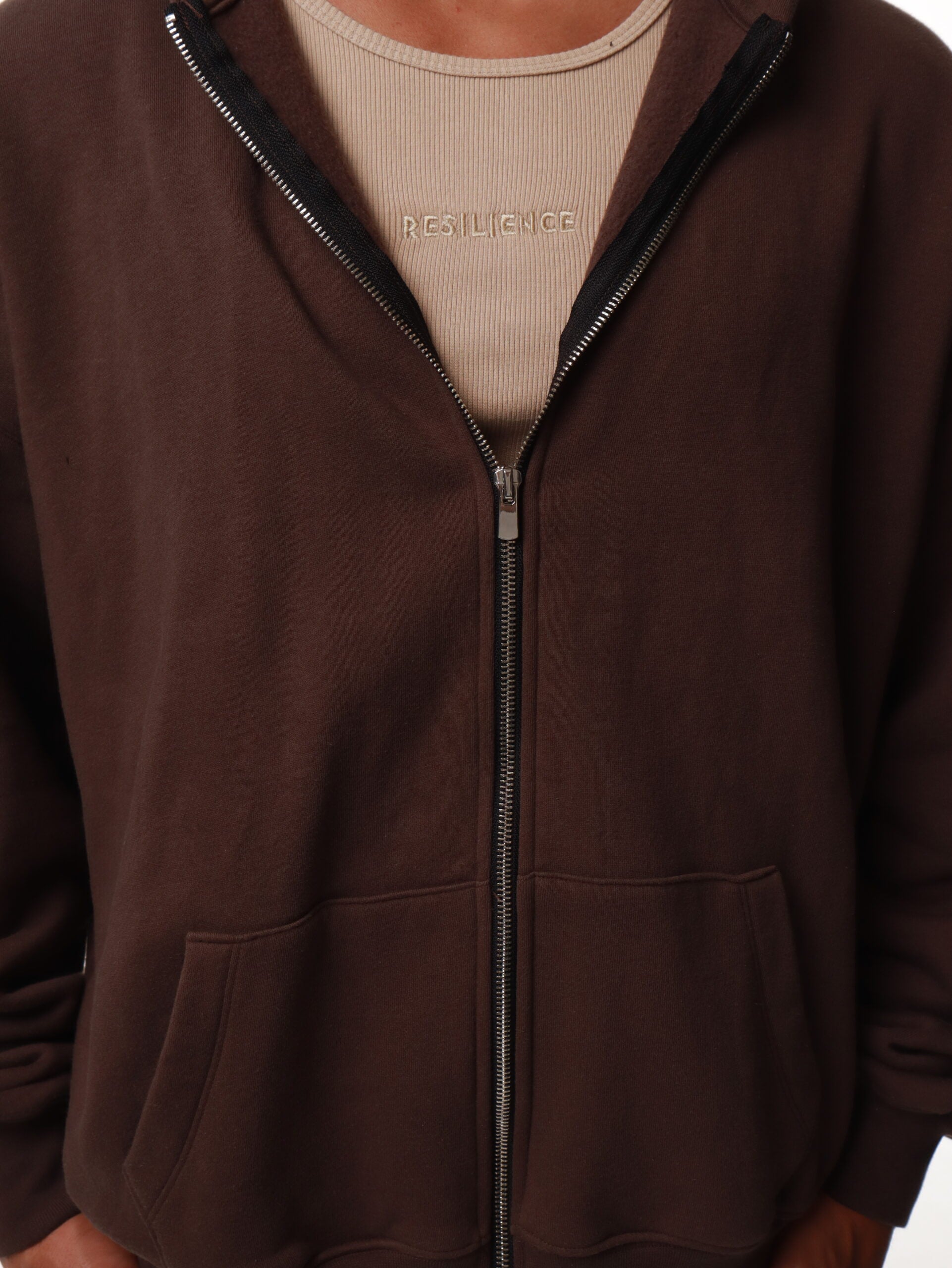 Oversized Zipped Hoodie Set